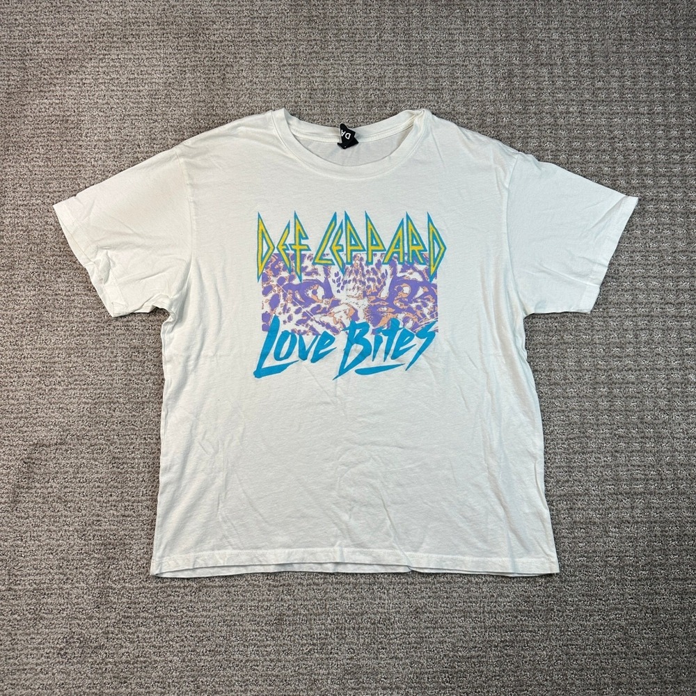 Daydreamer Def Leppard Love Bites Hysteria 87 Tour Graphic T-Shirt Mens Large